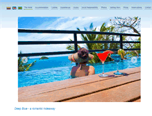 Tablet Screenshot of hoteldeepblue.com